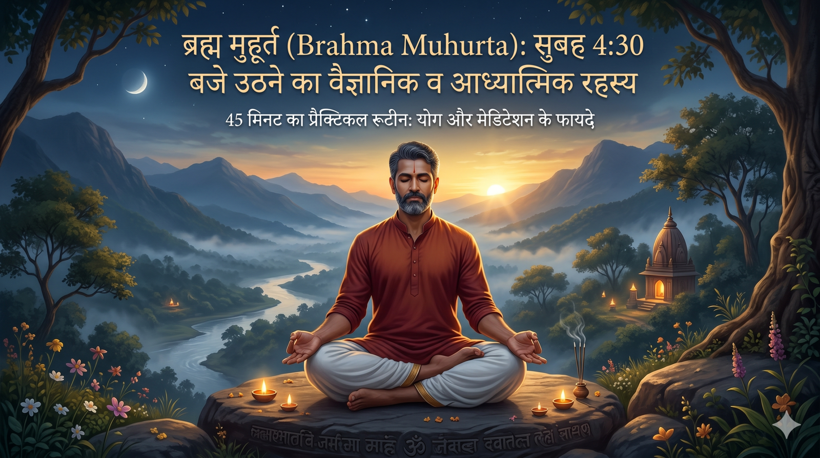 ब्रह्म मुहूर्त (Brahma Muhurta): सुबह 4:30 बजे उठने का वैज्ञानिक और आध्यात्मिक रहस्य