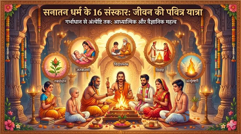 हिंदू धर्म के 16 संस्कार: मानव जीवन का वैज्ञानिक और आध्यात्मिक सफर